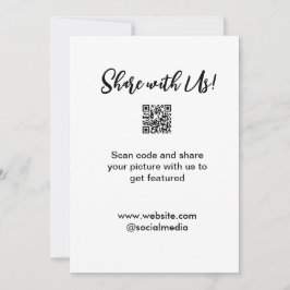 Cartão De Agradecimento Compartilhe a imagem digitalizar código QR adicion