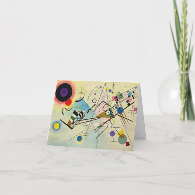 Cartão De Agradecimento Composição 8 de Wassily Kandinsky (Frente)
