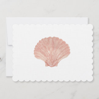Cartão De Agradecimento Concha em Aquarela