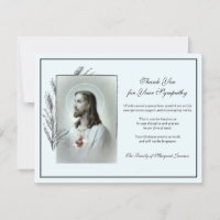 Condolência religiosa católica de coração sagrado