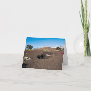 Cartão De Agradecimento cone de cinza pu'u pua’i ao longo da trilha de led