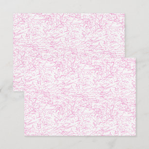 Cartão De Agradecimento Conjunto de Pastas de Arquivo Abstratas Rosa para