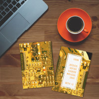 Conselho de PCB amarelo, circuito impresso de peça