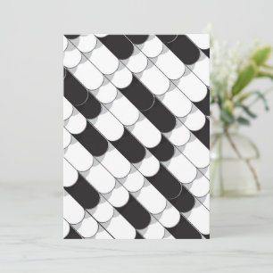 Cartão De Agradecimento Construção Abstrata (azulejos)