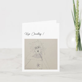 Cartão De Agradecimento Continue Criando! Feliz aniversário!