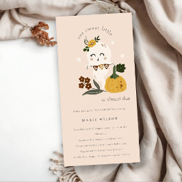 Cartão De Agradecimento Convidado para Chá de fraldas de Pequeno Boo Fanta