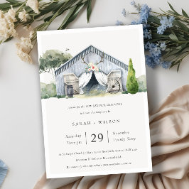 Cartão De Agradecimento Convidado para Renovação do Tema de Fazenda de Bar