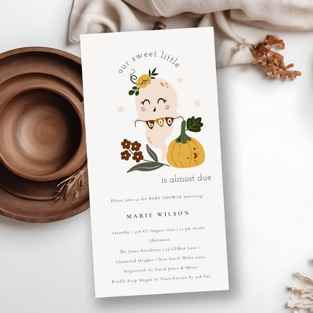 Cartão De Agradecimento Convidar Pequeno Chá de fraldas do Fantasma Azul d (Criador carregado)