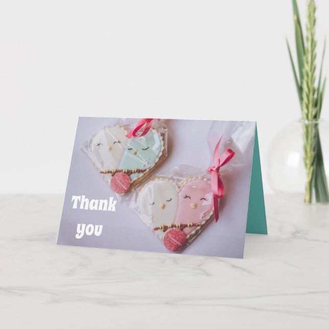 Cartão De Agradecimento Cookie (Frente)