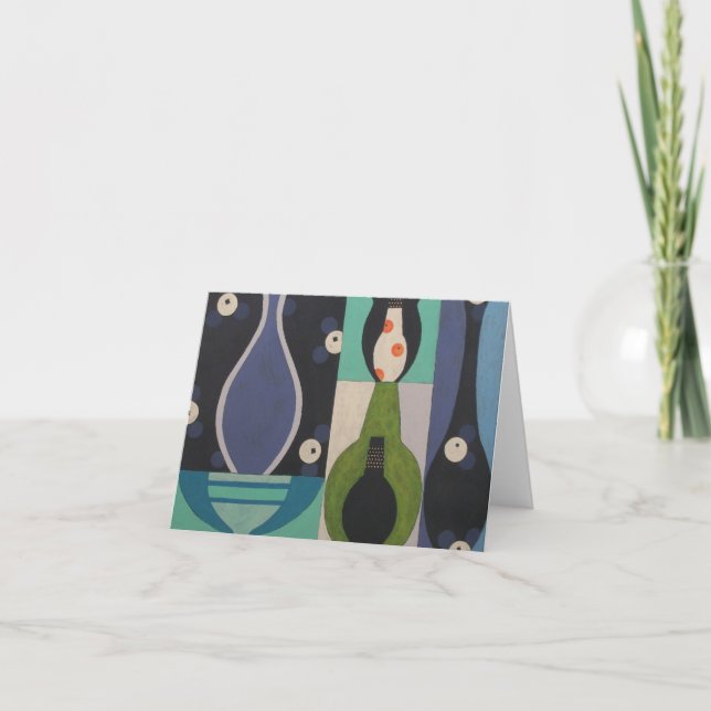 Cartão De Agradecimento Cool Collection Mid-Century Design Notecard (Frente)