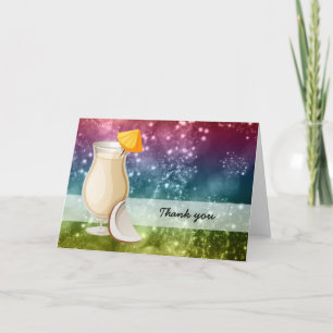 Cartão De Agradecimento Coquetéis