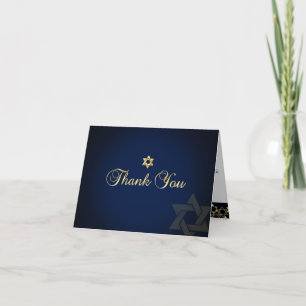 Cartão De Agradecimento Cor do obrigado mitzvah clássico PixDezines