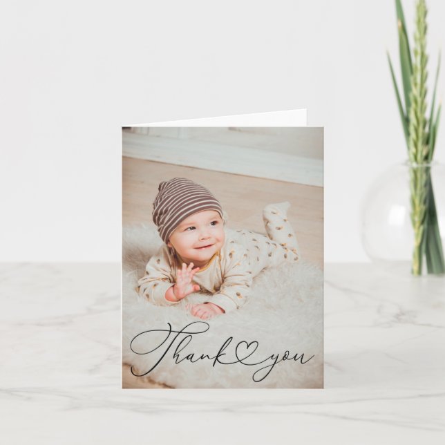 Cartão de Agradecimento Coração (Frente)