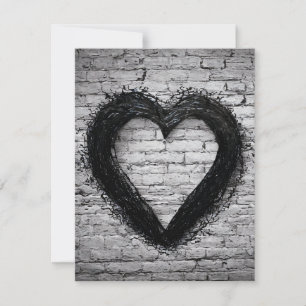 Cartão De Agradecimento Coração à esquerda, n.o 02