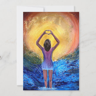 Cartão De Agradecimento Coração da Mão