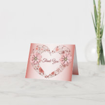 Coração Floral Pêssego Moderno