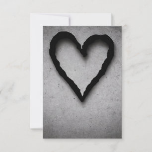 Cartão De Agradecimento Coração sobrando, Nº 01