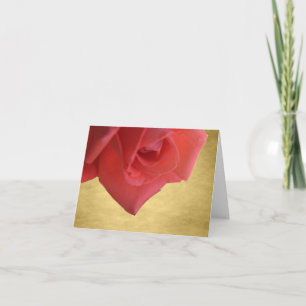 CARTÃO DE AGRADECIMENTO CORAL ROSA, OBRIGADO