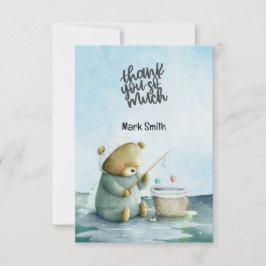 Cartão De Agradecimento Cores de água do trevo