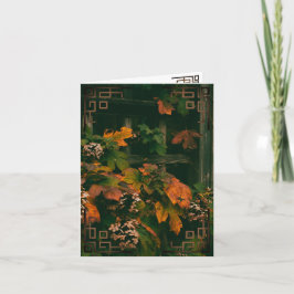 Cartão De Agradecimento Cores de queda da placa de saudação do vazio