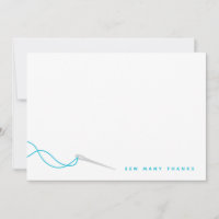 Costurando Cinzas Azuis Ilustradas Obrigado