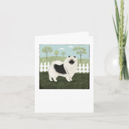 Cartão De Agradecimento Country Keeshond