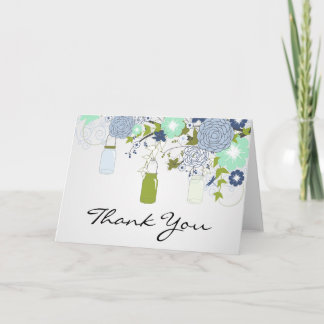 Cartão De Agradecimento Country Rustic Mason Jar Thank You Card