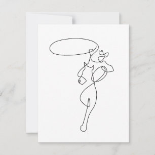 Cartão De Agradecimento Cowboy