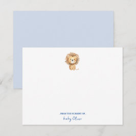 Cartão De Agradecimento Cozinha-d-água Boho Lion Baby Boy