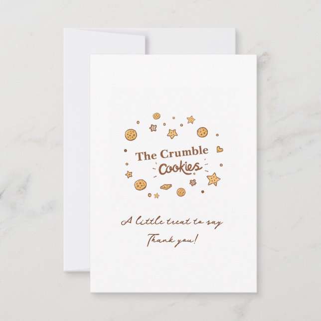 Cartão De Agradecimento Cozy Cookie Delights (Frente)