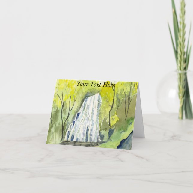 Cartão De Agradecimento Crabtree Falls (Frente)