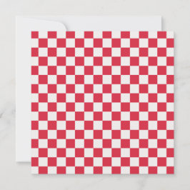 Cartão De Agradecimento Cranberry fizz checkerboard pattern