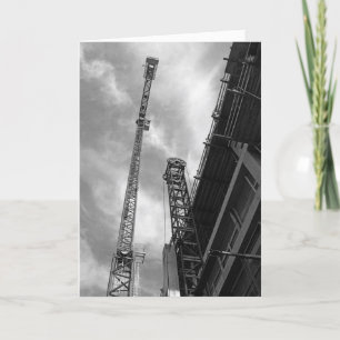 Cartão De Agradecimento Crane & Equipamento de Construção de Contrapeso 