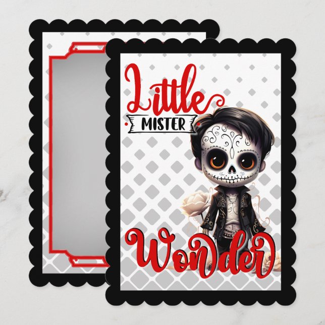 Cartão De Agradecimento Cranio Doce de Açúcar (Frente/Verso)