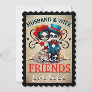 Cartão De Agradecimento Crânio em Açúcar