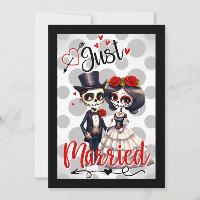 Cartão De Agradecimento Crânio em Açúcar (Frente)