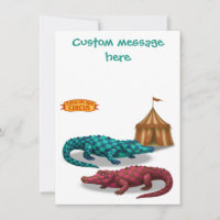 Crawford, crocodilo de circo pintado