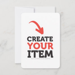 Cartão De Agradecimento CREATE-YOUR-OWN DIY Custom upload your design