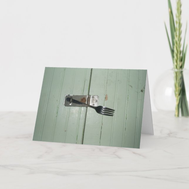 Cartão de Agradecimento "Creative Lock" (Frente)