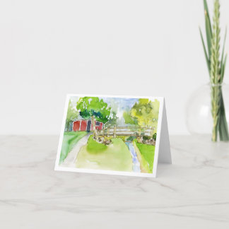 Cartão De Agradecimento Creek Park Note Card