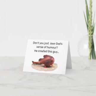 Cartão De Agradecimento Criação Excêntrica de Deus