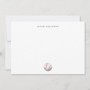 Cartão De Agradecimento Crianças de esportes de beisebol personalizadas