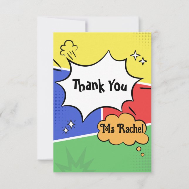 Cartão De Agradecimento Crianças Fofas (Frente)