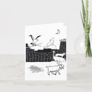 Cartão De Agradecimento Criaturas Da Noite