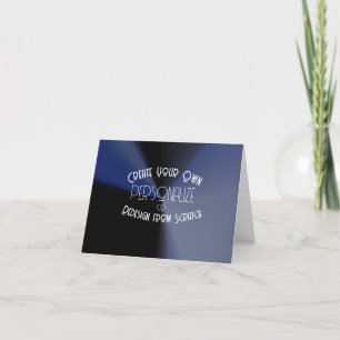 Cartão De Agradecimento Crie o seu próprio personalizado