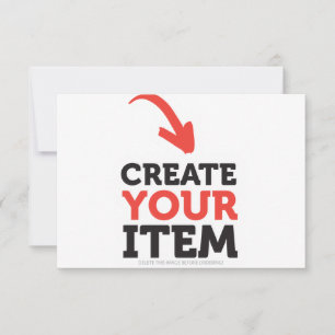 Cartão De Agradecimento CRIE-O-VOCÊ-MESMO DIY Personalizado envie seu desi