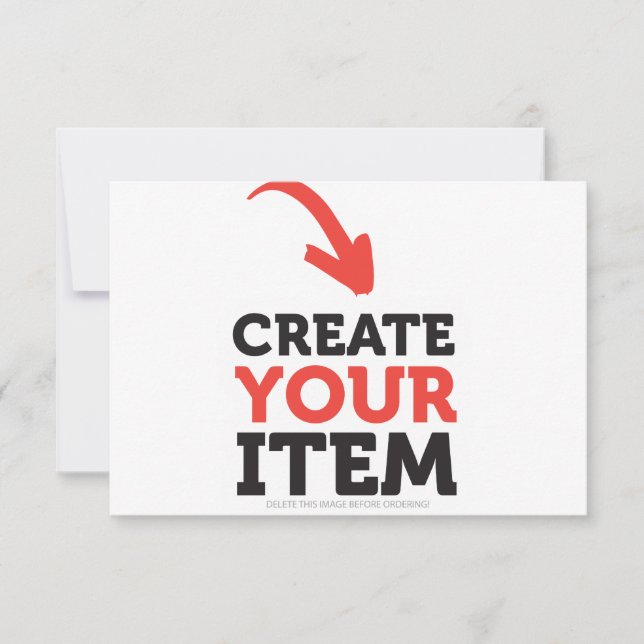 Cartão De Agradecimento CRIE-O-VOCÊ-MESMO DIY Personalizado envie seu desi (Frente)