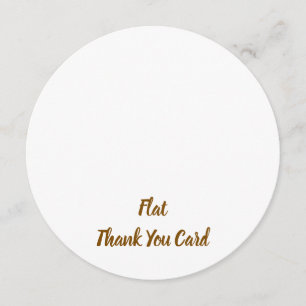 Cartão De Agradecimento Crie seu Círculo Plano Personalizado de 5,25" x 5,