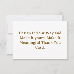 Cartão De Agradecimento Crie seu Personalizado 3.5" x 5"
