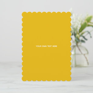 Cartão De Agradecimento Crie Seu Próprio Design Amarelo Personalizado